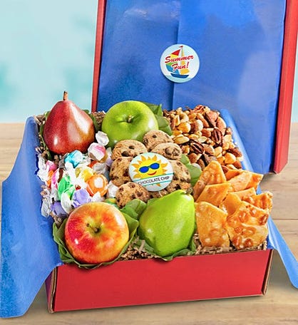 Summer Fun Fresh Fruit & Snacks Gift Box